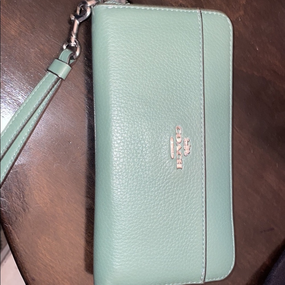 Light green Coach Wallet
